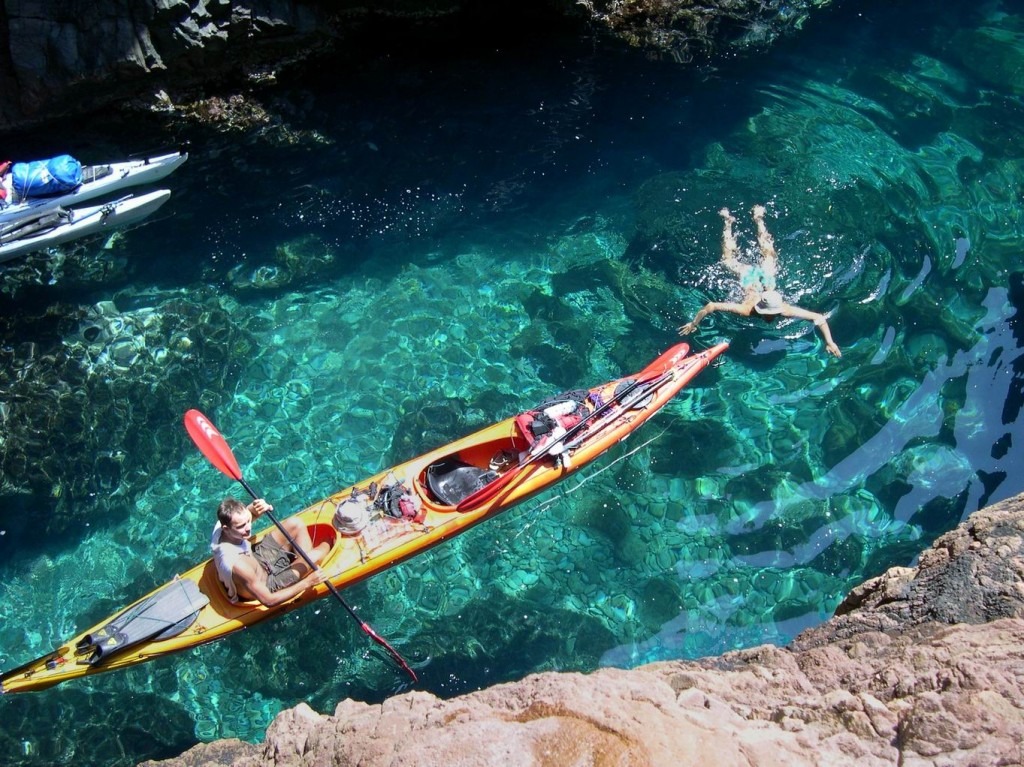 Croisière d'exception et kayak entre amis Corse