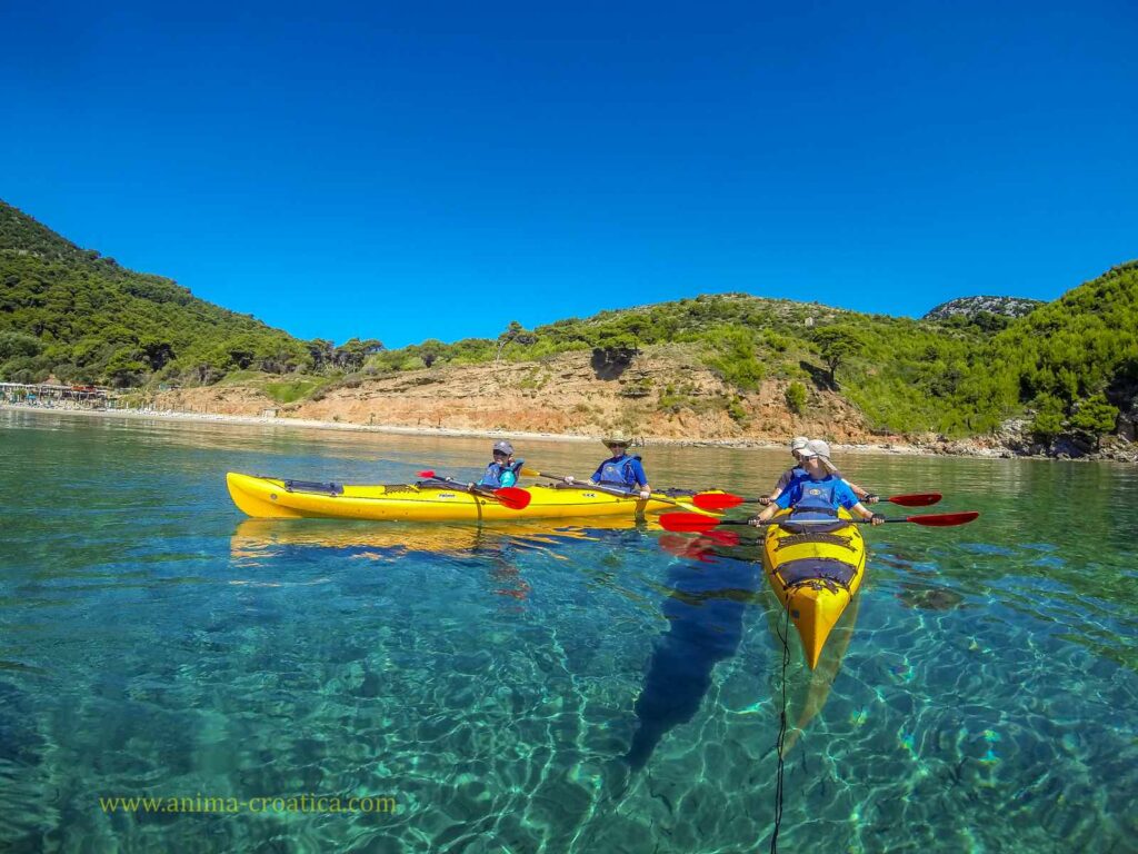 Croisières Locations Bateaux île Kolocep Famille Kayak Croatie