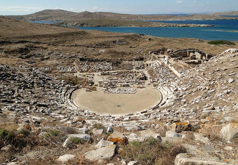 Théâtre grec antique.Delos