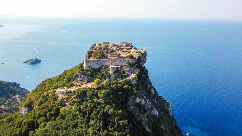 corfu angelokastro castle