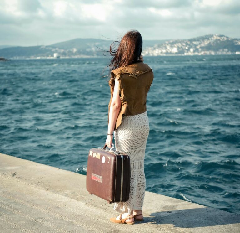 valise rigide à roulettes à ne pas emporter sur un catamaran