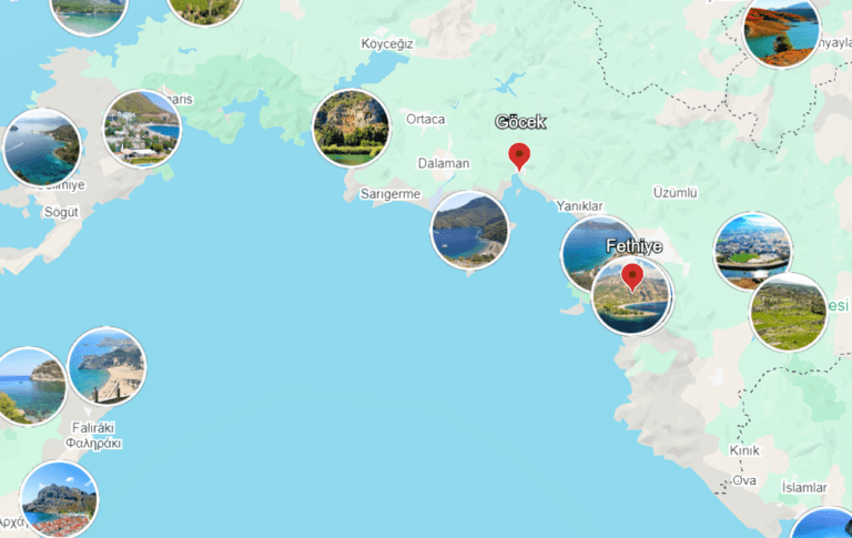 croisiere catamaran gocek fethiye carte