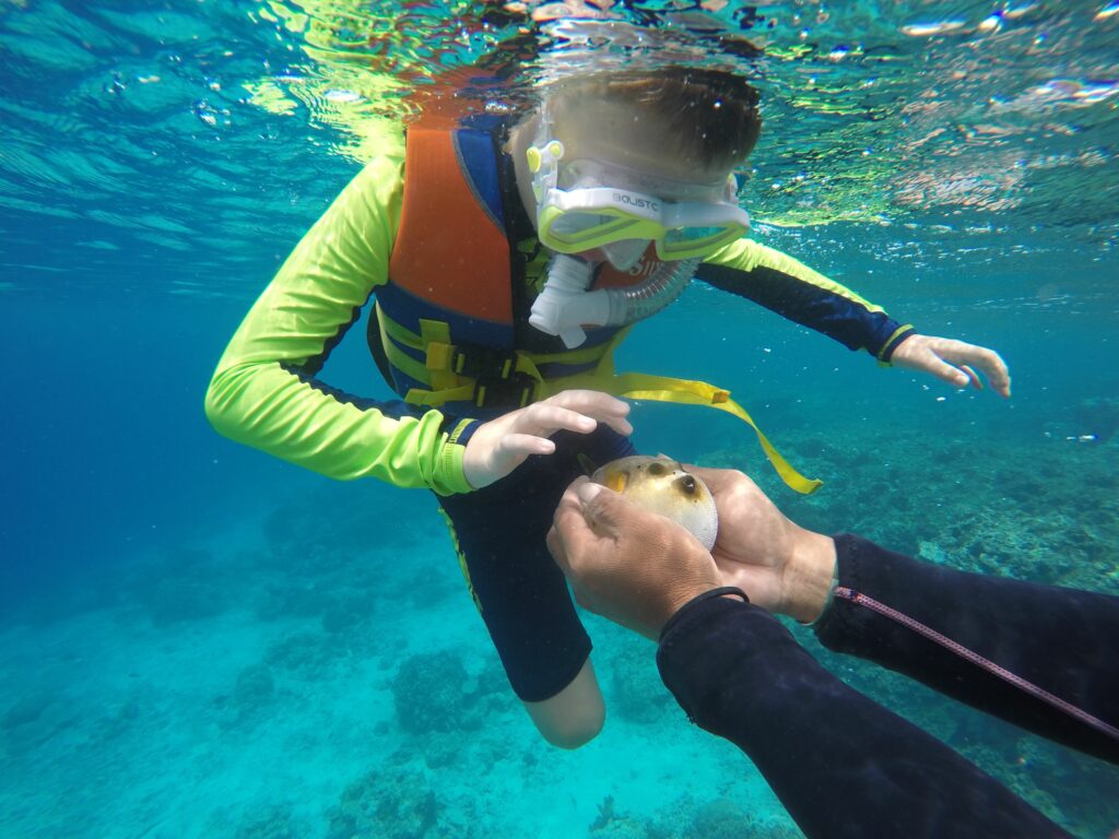 snorkeling enfant